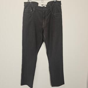 ROWM Men's Gray Stretchy NWT Garment Dyed Terry Straight Leg Pants Size 34x30